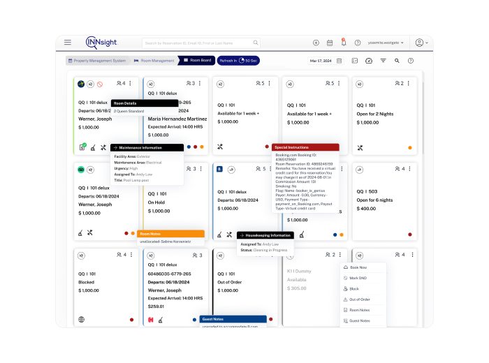INNSight PMS Screen 3